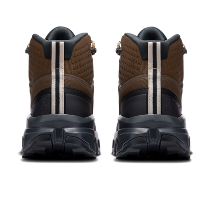 On Running Men's Cloudrock Mid Waterproof Shoes - Earth / Black - Shopsportive