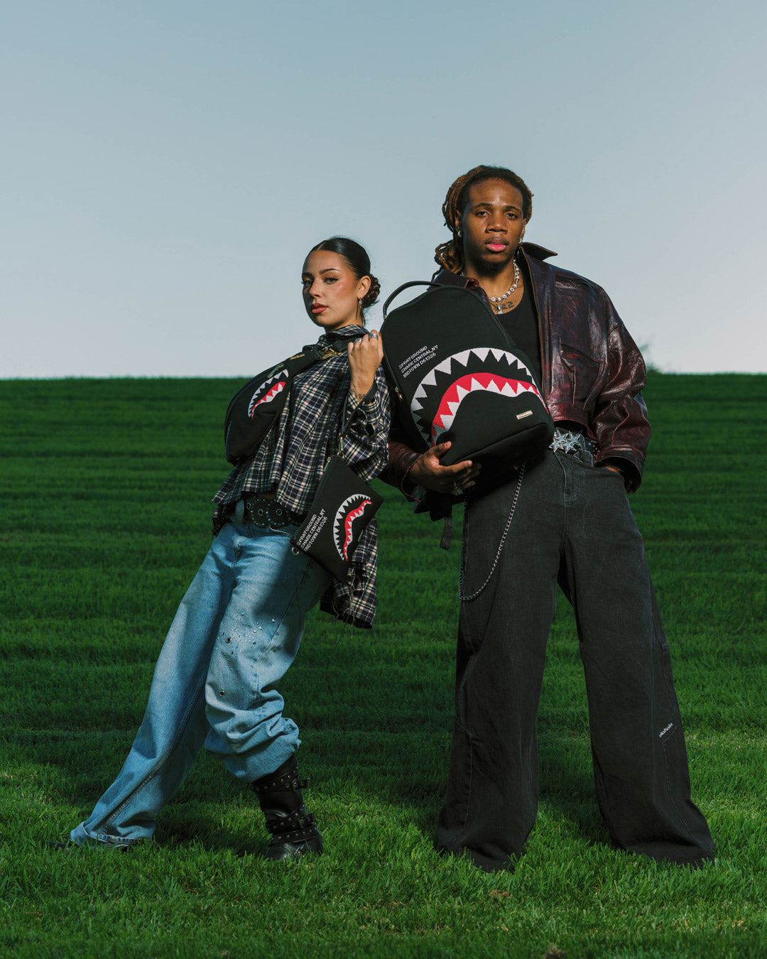 Sprayground Shark Central Aeroflex Backpack Bag - Shopsportive