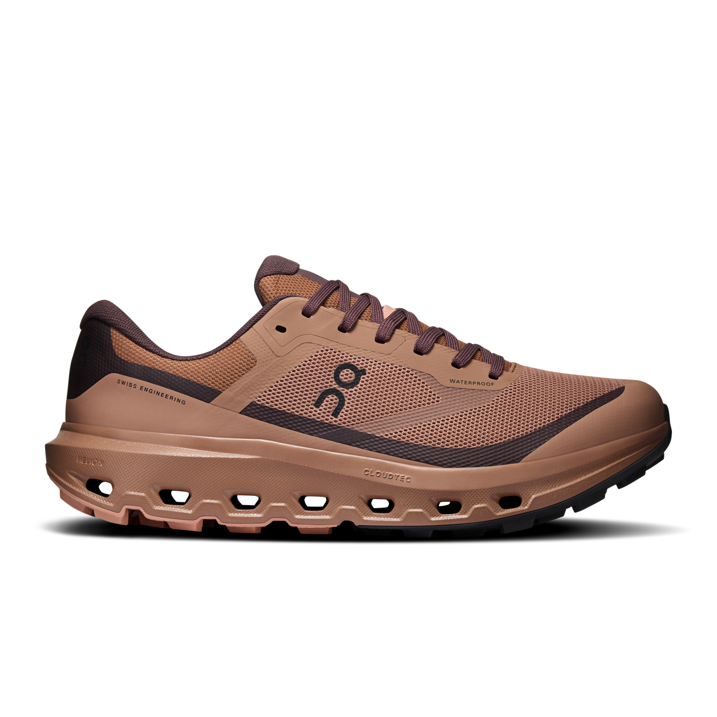 On Running Men's Cloudvista 3 Waterproof Shoes - Portobello / Mulberry