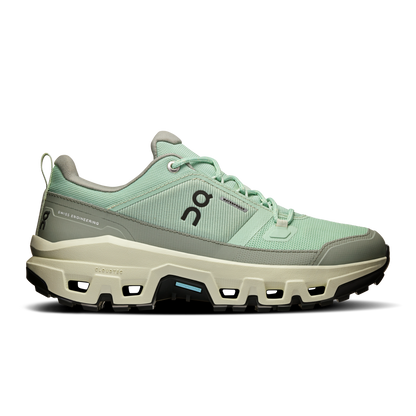 On Running Women's Cloudrock Low Waterproof Shoes - Mineral / Aloe - Shopsportive