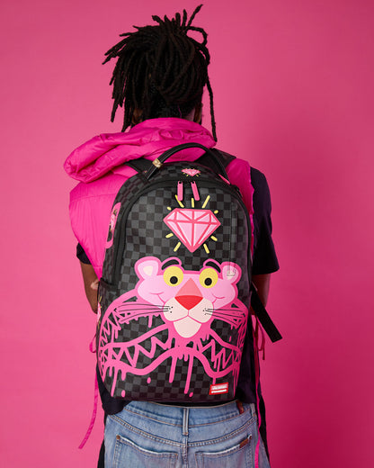 Sprayground Pink Panther Diamond Shark Backpack Bag - Shopsportive