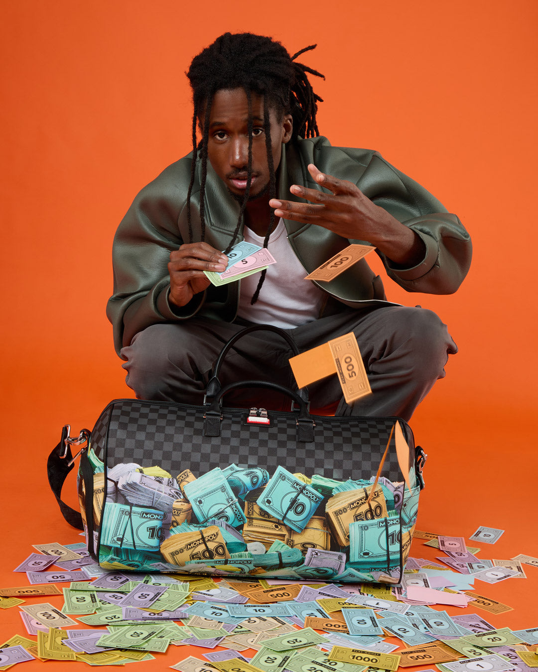 Sprayground Monopoly Stack Up Duffle Bag - Shopsportive