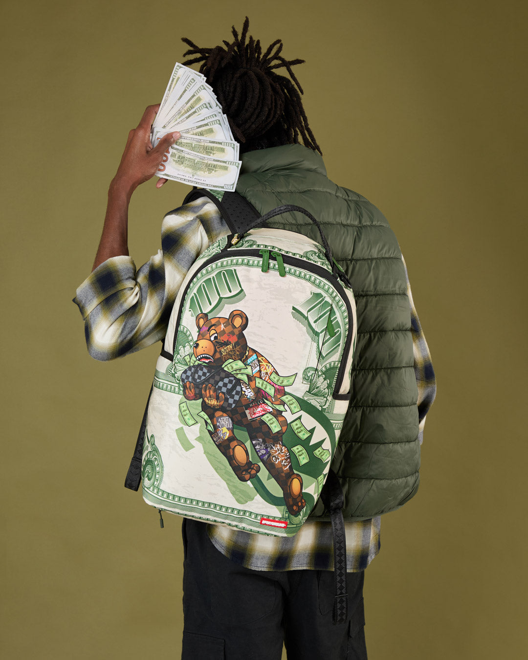 Sprayground Bear Force One Backpack Bag - Shopsportive