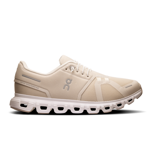 On Running Women's Cloud 6 Shoes - Pearl / White