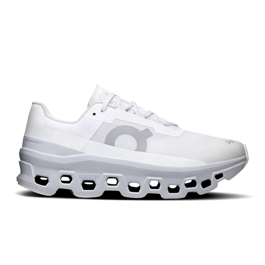 On Running Men's Cloudmonster Shoes - White / Glacier - Shopsportive