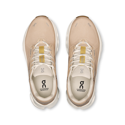 On Running Women's Cloudrunner 2 Waterproof Shoes - Sand / Dew - Shopsportive