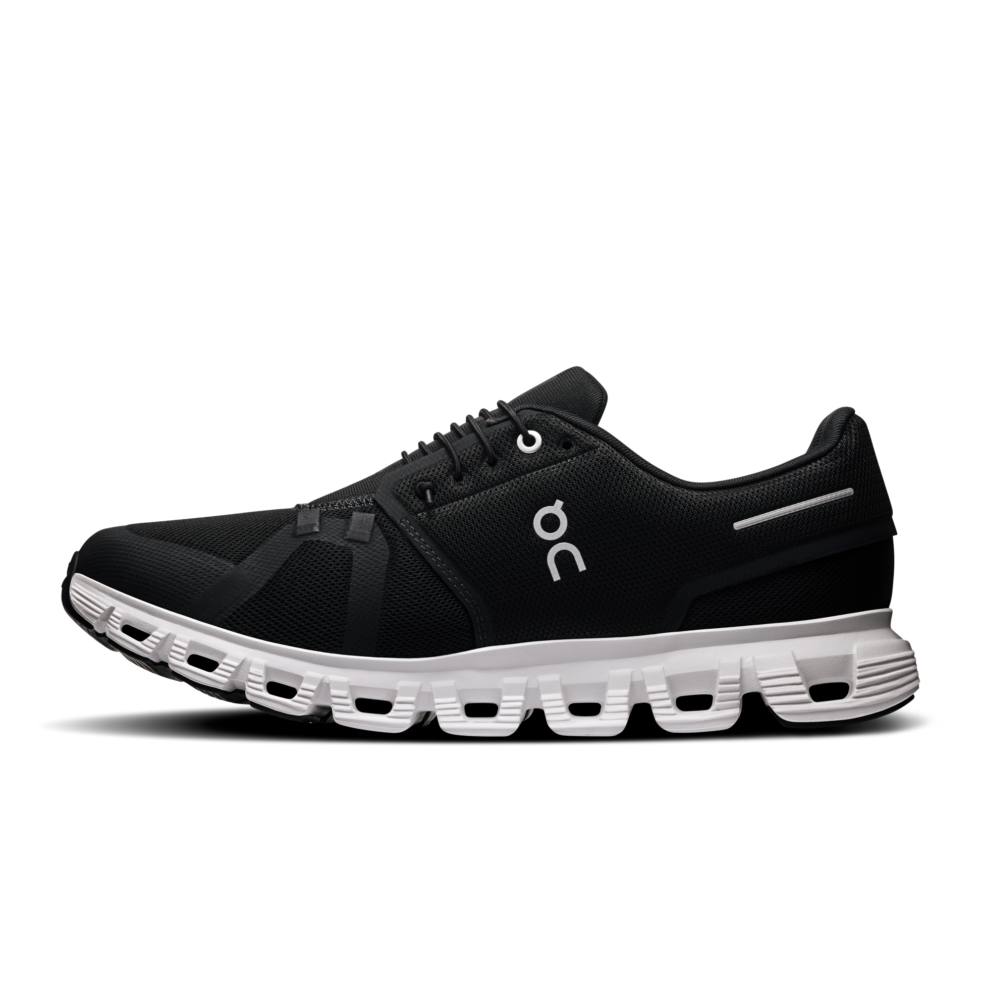 On Running Men's Cloud 6 Wide Shoes - Black / White - Shopsportive