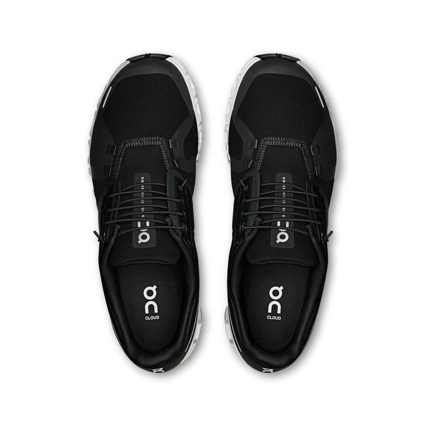 On Running Men's Cloud 6 Shoes - Black / White