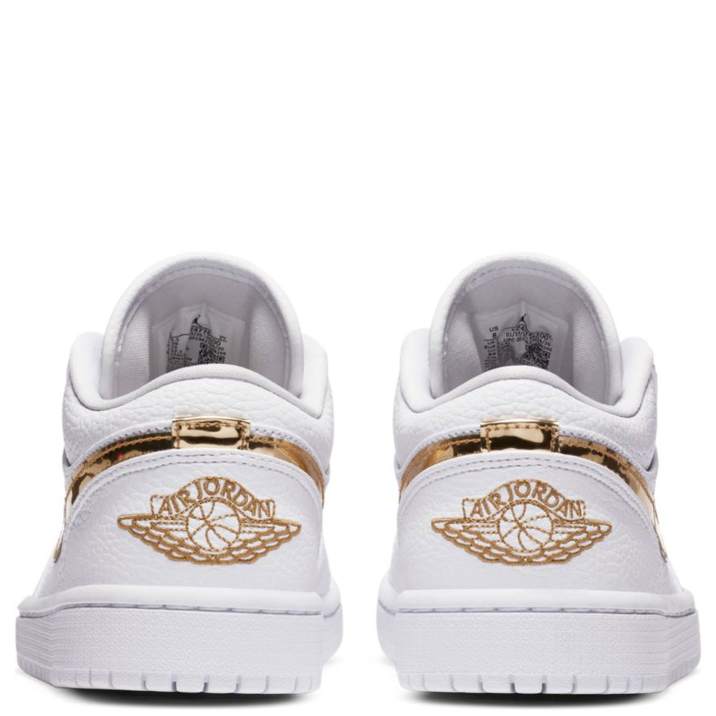 Nike Women's Air Jordan 1 Low SE Shoes - White / Metallic Gold