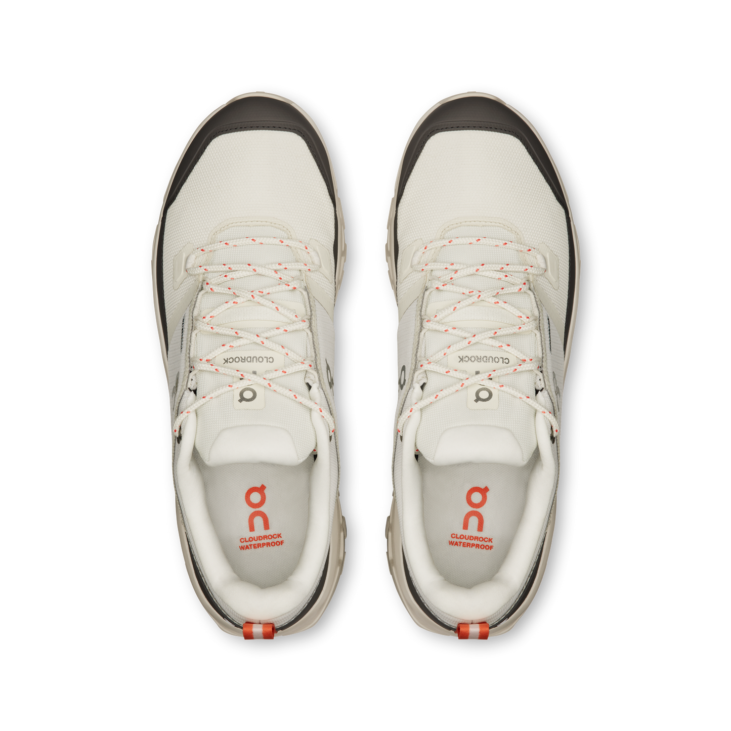 On Running Men's Cloudrock Low Waterproof Shoes - Ivory / Ivory - Shopsportive