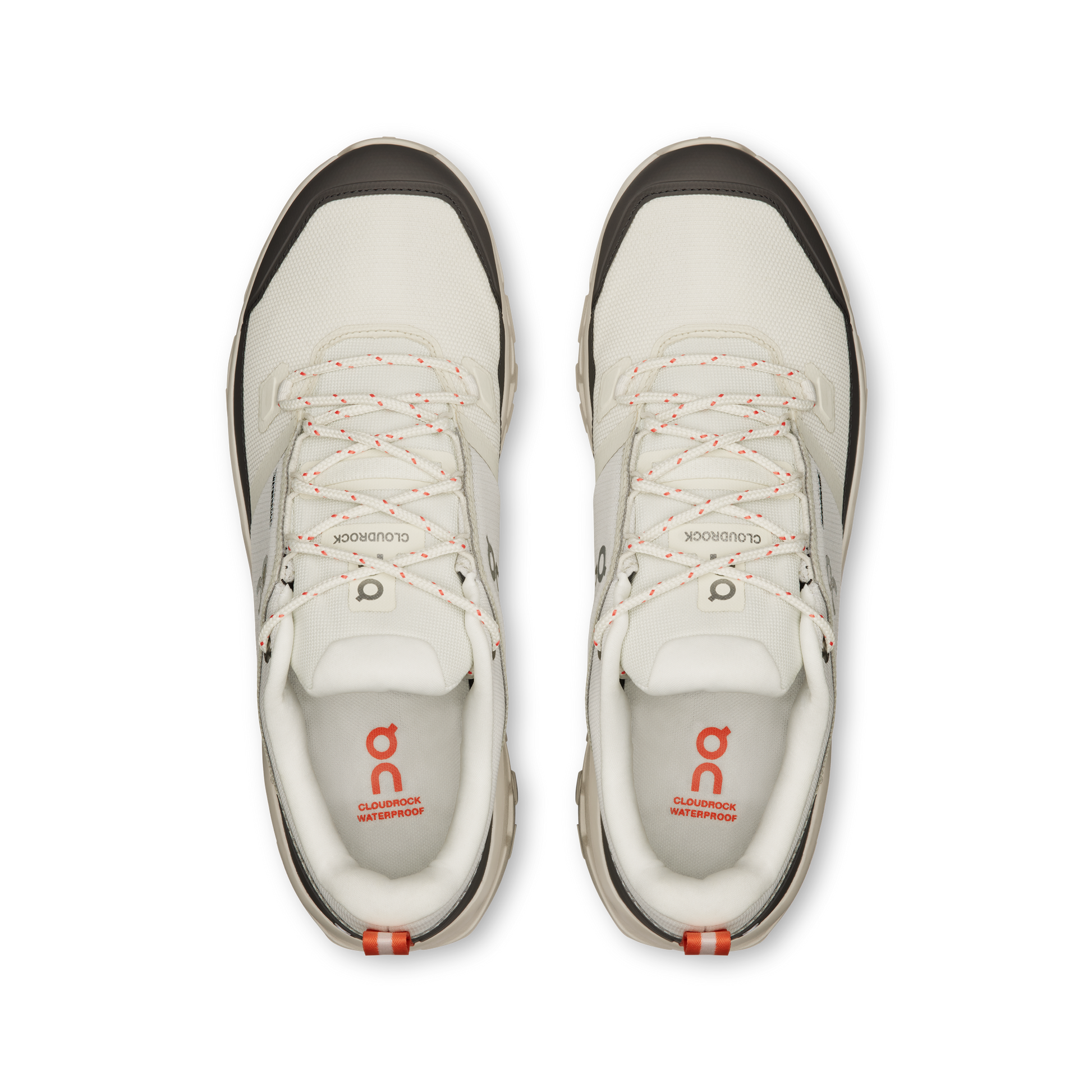 On Running Men's Cloudrock Low Waterproof Shoes - Ivory / Ivory - Shopsportive