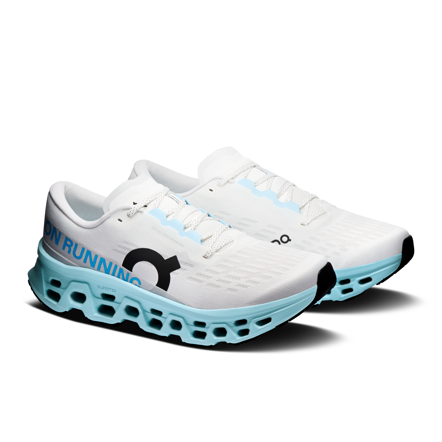 On Running Men's Cloudmonster 3 Shoes - Ivory / Topaz