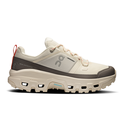 On Running Women's Cloudrock Low Waterproof Shoes - Ivory / Ivory - Shopsportive