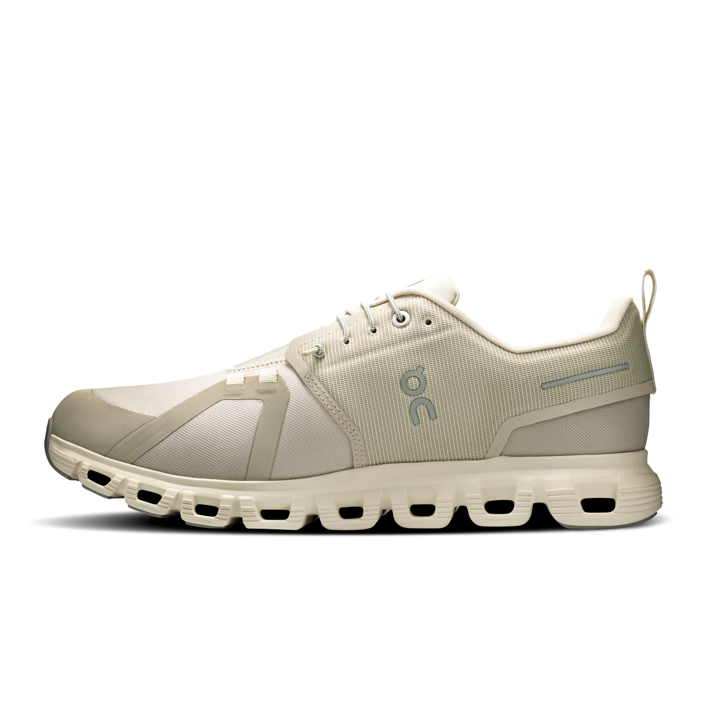 On Running Men's Cloud 6 Waterproof Shoes - Pelican / Ghost - Shopsportive