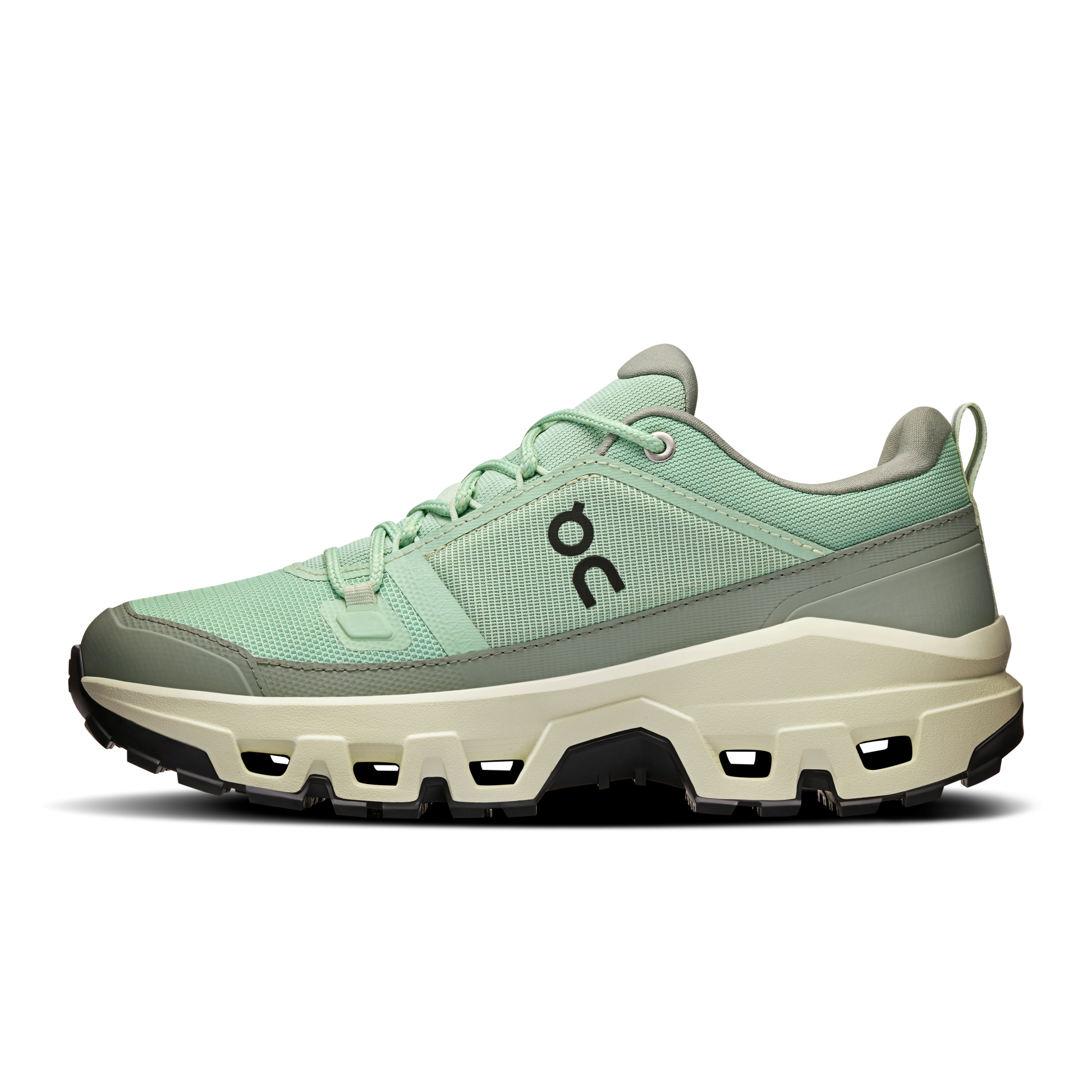 On Running Women's Cloudrock Low Waterproof Shoes - Mineral / Aloe - Shopsportive