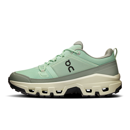 On Running Women's Cloudrock Low Waterproof Shoes - Mineral / Aloe - Shopsportive