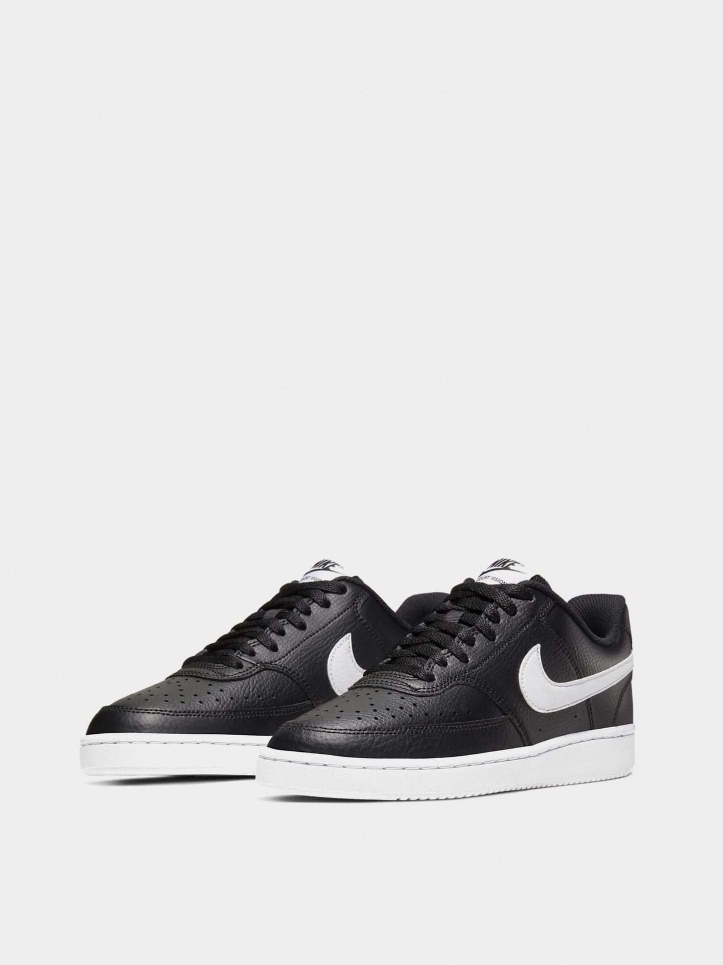 Nike Women's Court Vision Low Shoes - Black / White