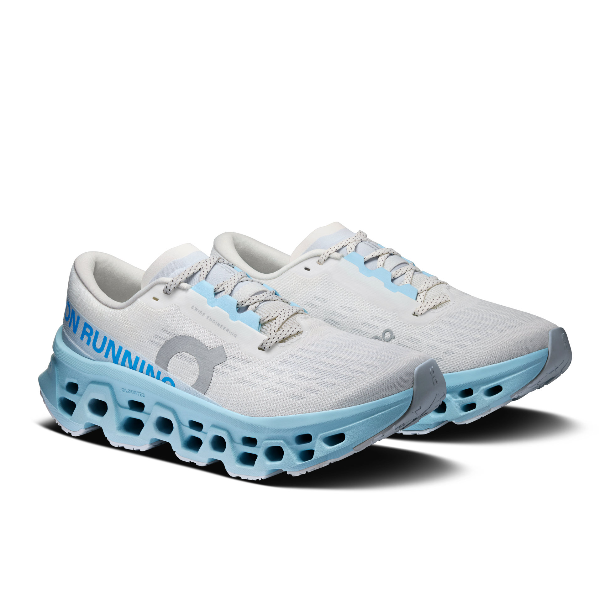 On Running Women's Cloudmonster 3 Shoes - Ivory / Topaz - Shopsportive