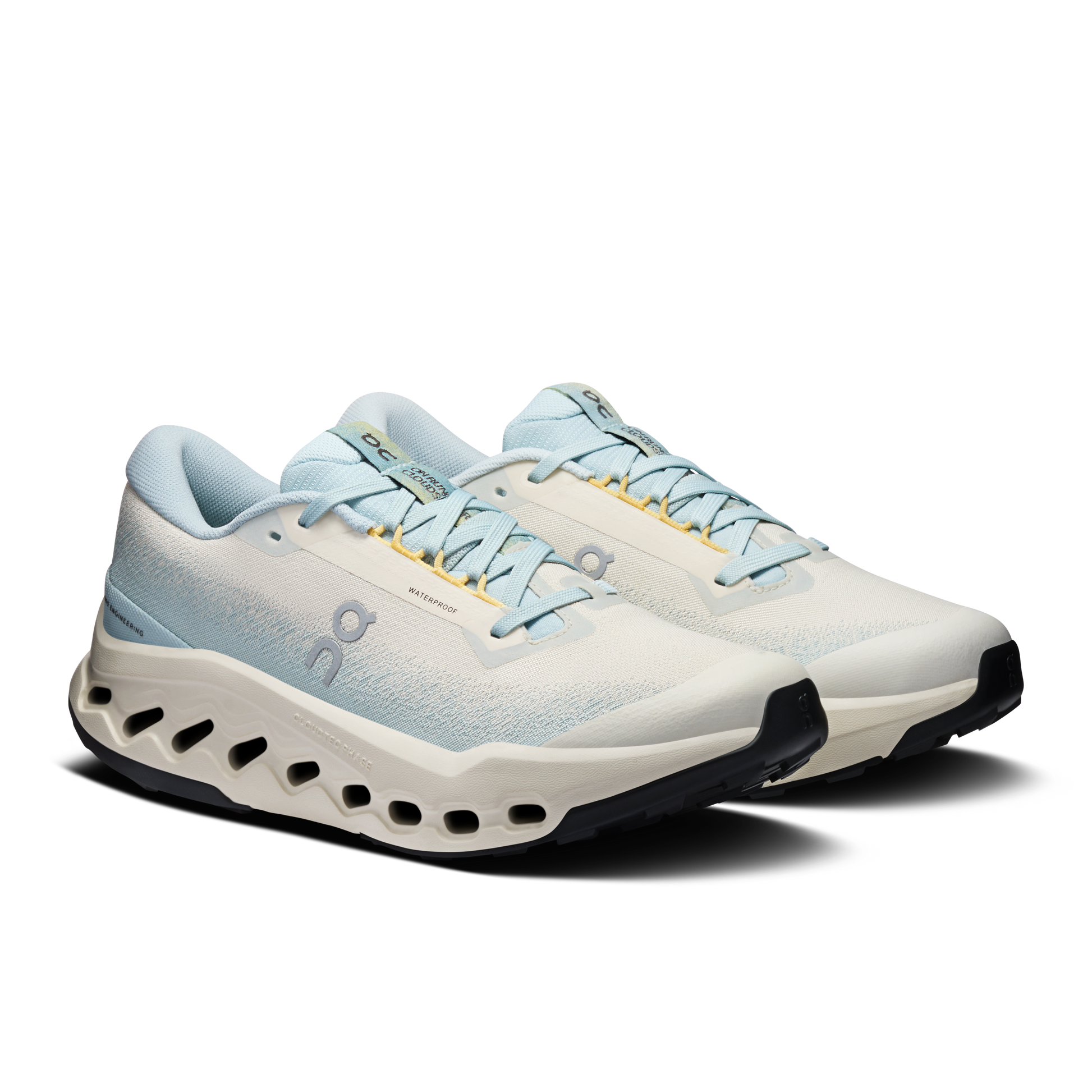 On Running Women's Cloudsurfer Trail 2 Waterproof Shoes - Grain / Brook - Shopsportive