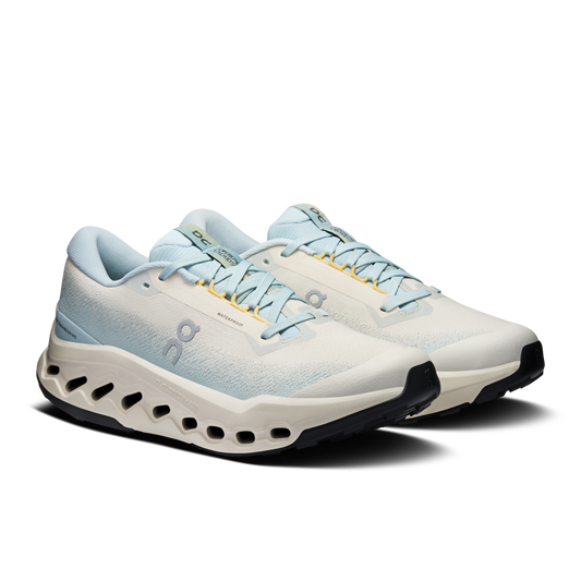 On Running Women's Cloudsurfer Trail 2 Waterproof Shoes - Grain / Brook - Shopsportive