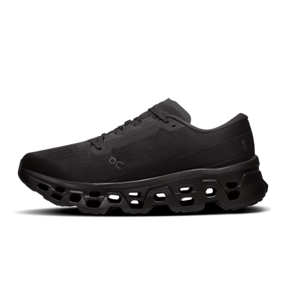 On Running Men's Cloudmonster 3 Wide Shoes - Black / Black - Shopsportive