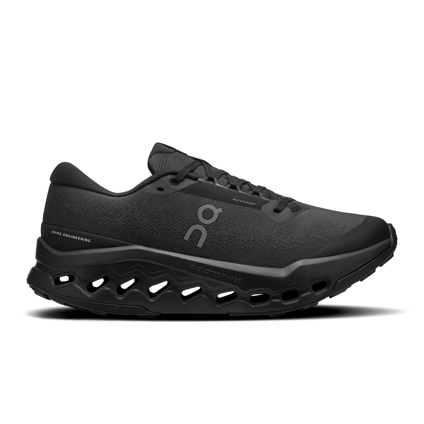 On Running Women's Cloudsurfer Trail 2 Waterproof Shoes - Black / Black - Shopsportive