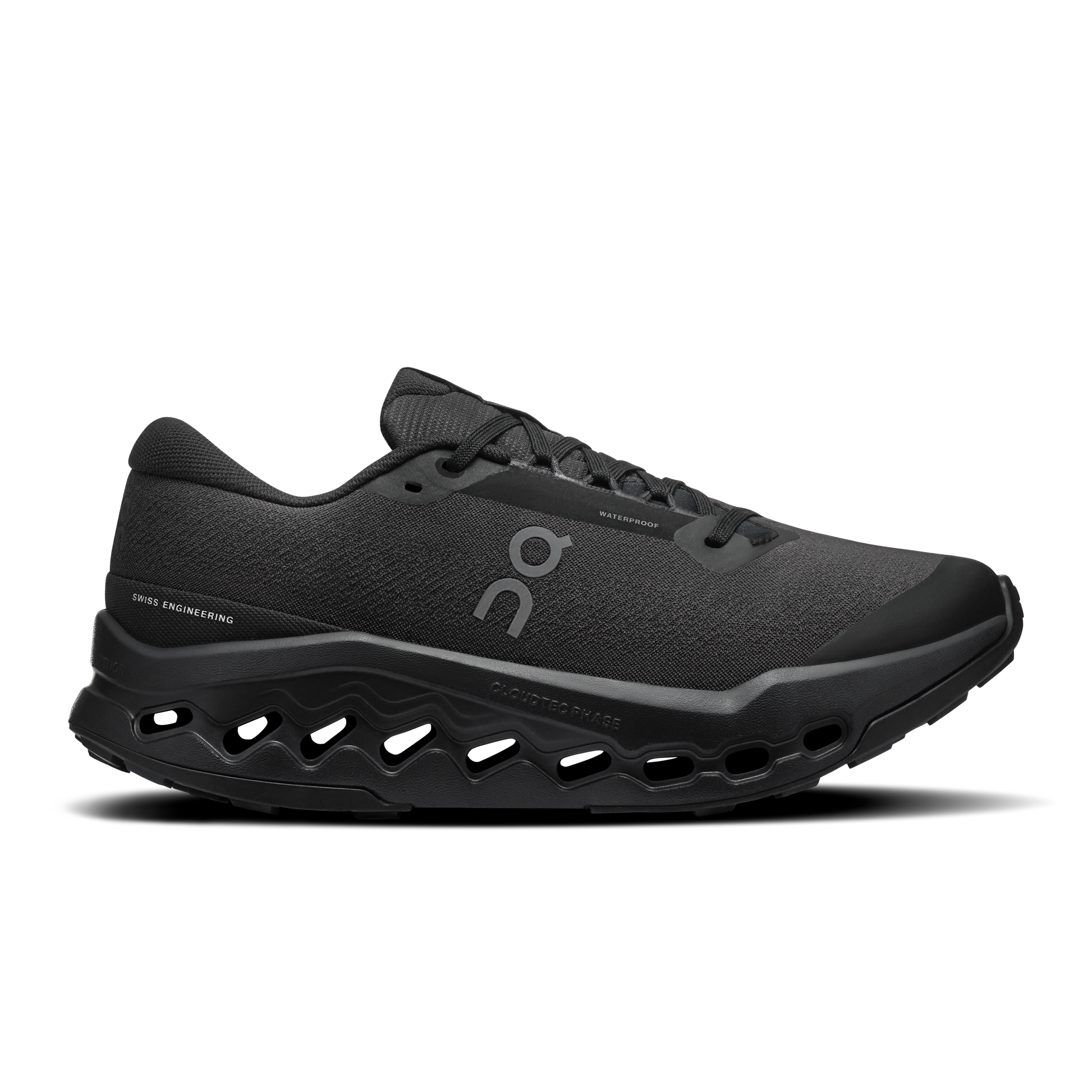 On Running Women's Cloudsurfer Trail 2 Waterproof Shoes - Black / Black - Shopsportive