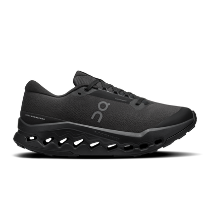 On Running Women's Cloudsurfer Trail 2 Waterproof Shoes - Black / Black - Shopsportive