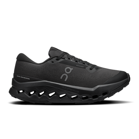 On Running Women's Cloudsurfer Trail 2 Waterproof Shoes - Black / Black - Shopsportive
