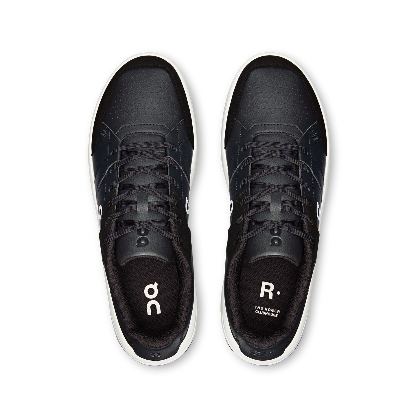 On Running Men's The Roger Clubhouse Shoes - Black / White - Shopsportive