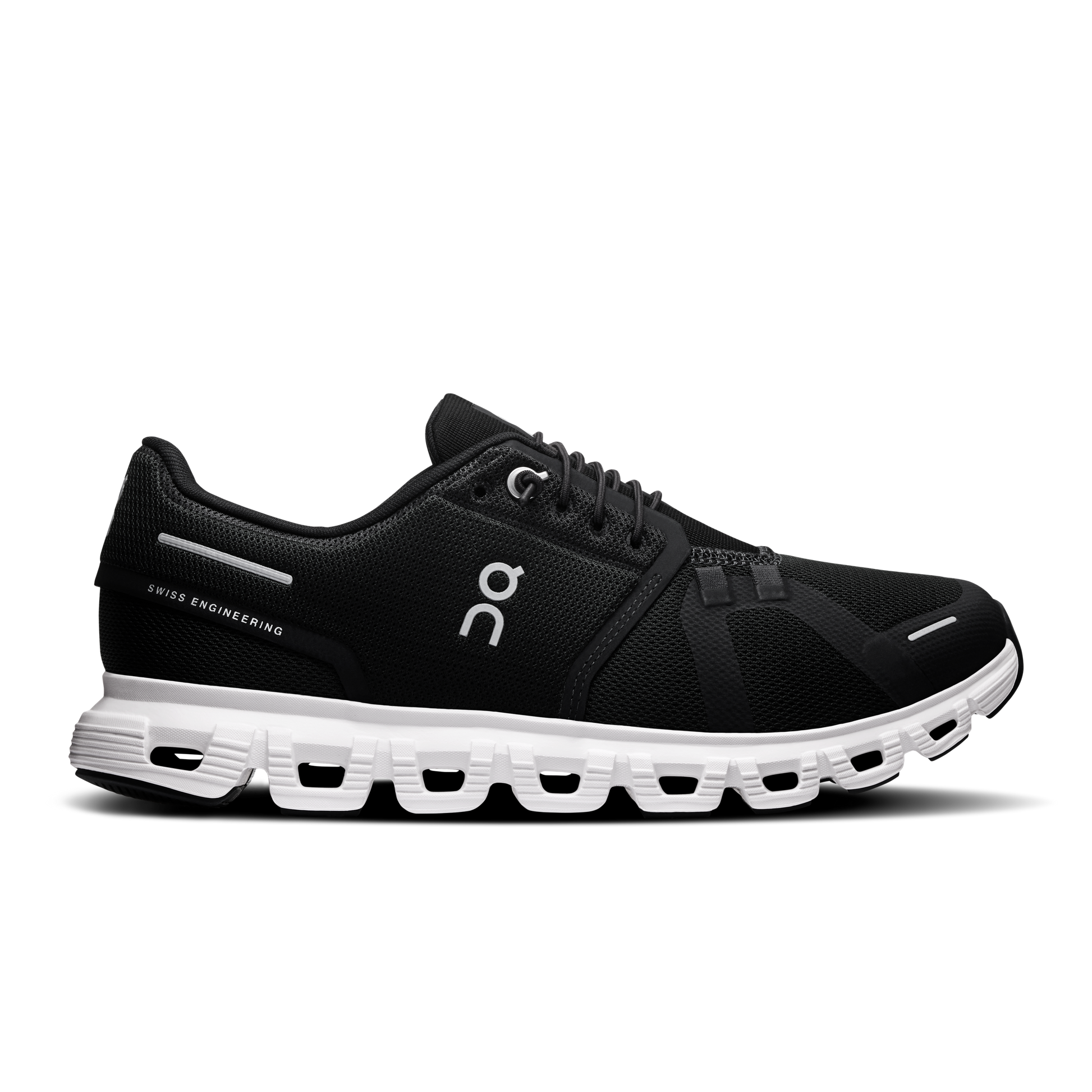 On Running Women's Cloud 6 Wide Shoes - Black / White - Shopsportive
