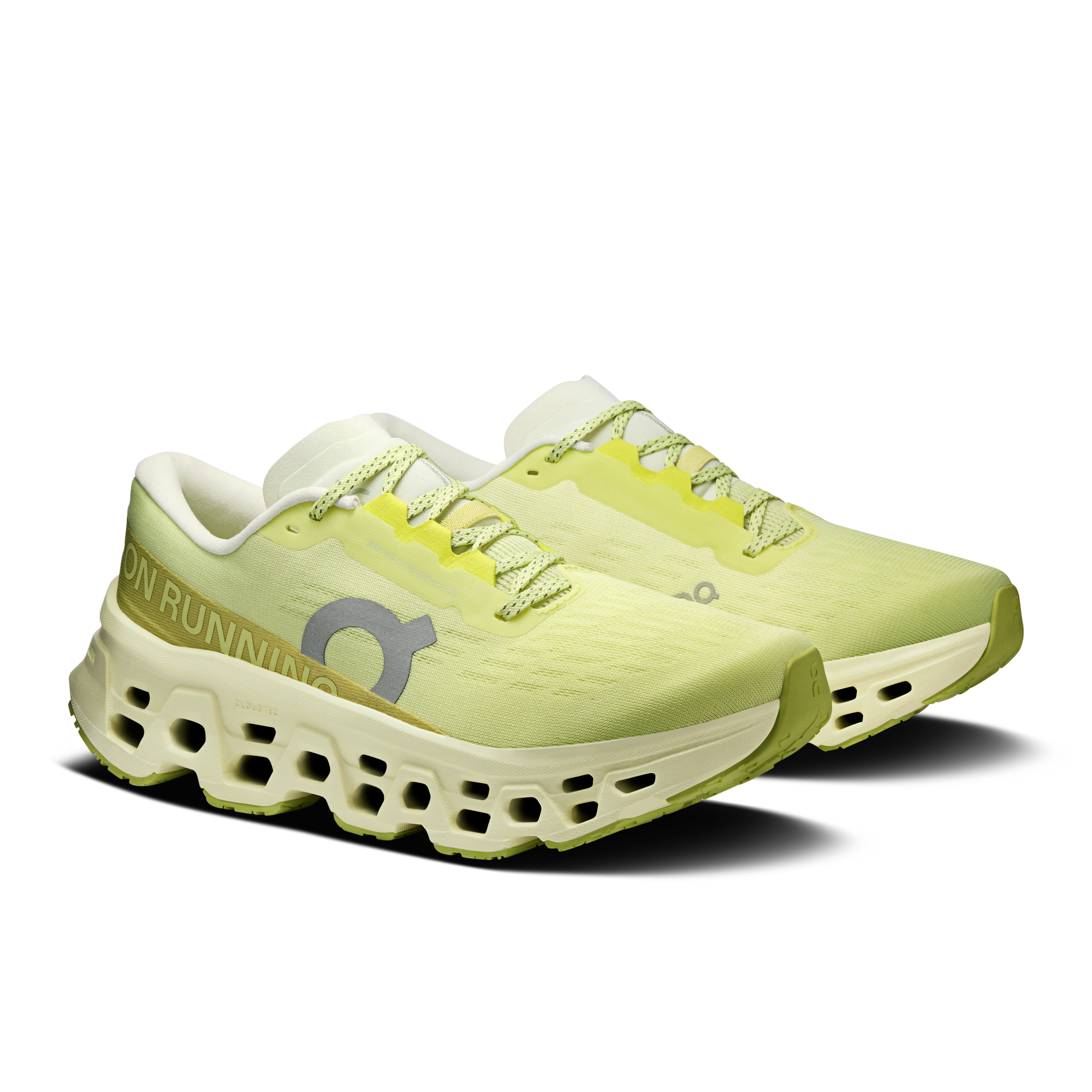 On Running Women's Cloudmonster 3 Wide Shoes - Limelight / Seedling - Shopsportive