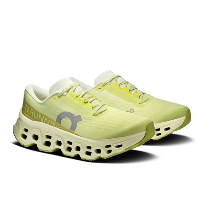 On Running Women's Cloudmonster 3 Wide Shoes - Limelight / Seedling - Shopsportive