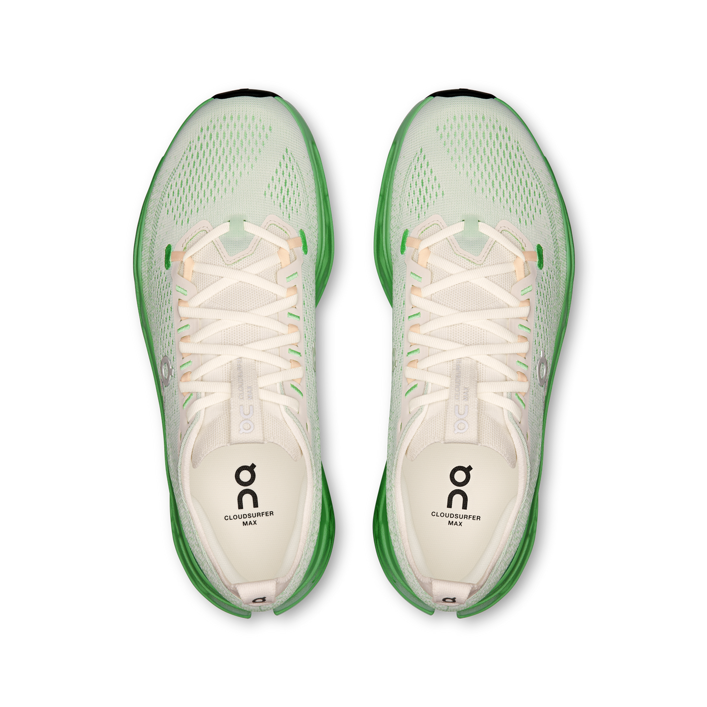 On Running Men's Cloudsurfer Max Shoes - Ivory / Honeydew - Shopsportive