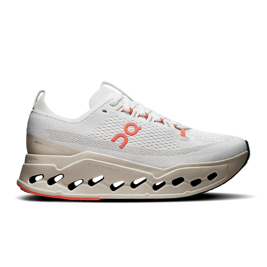 On Running Women's Cloudsurfer Max Shoes - Ivory / Salmon - Shopsportive