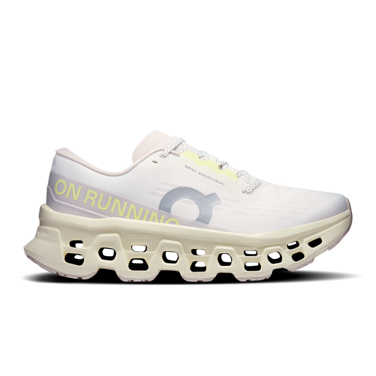 On Running Women's Cloudmonster 3 Shoes - Ivory / Seedling - Shopsportive