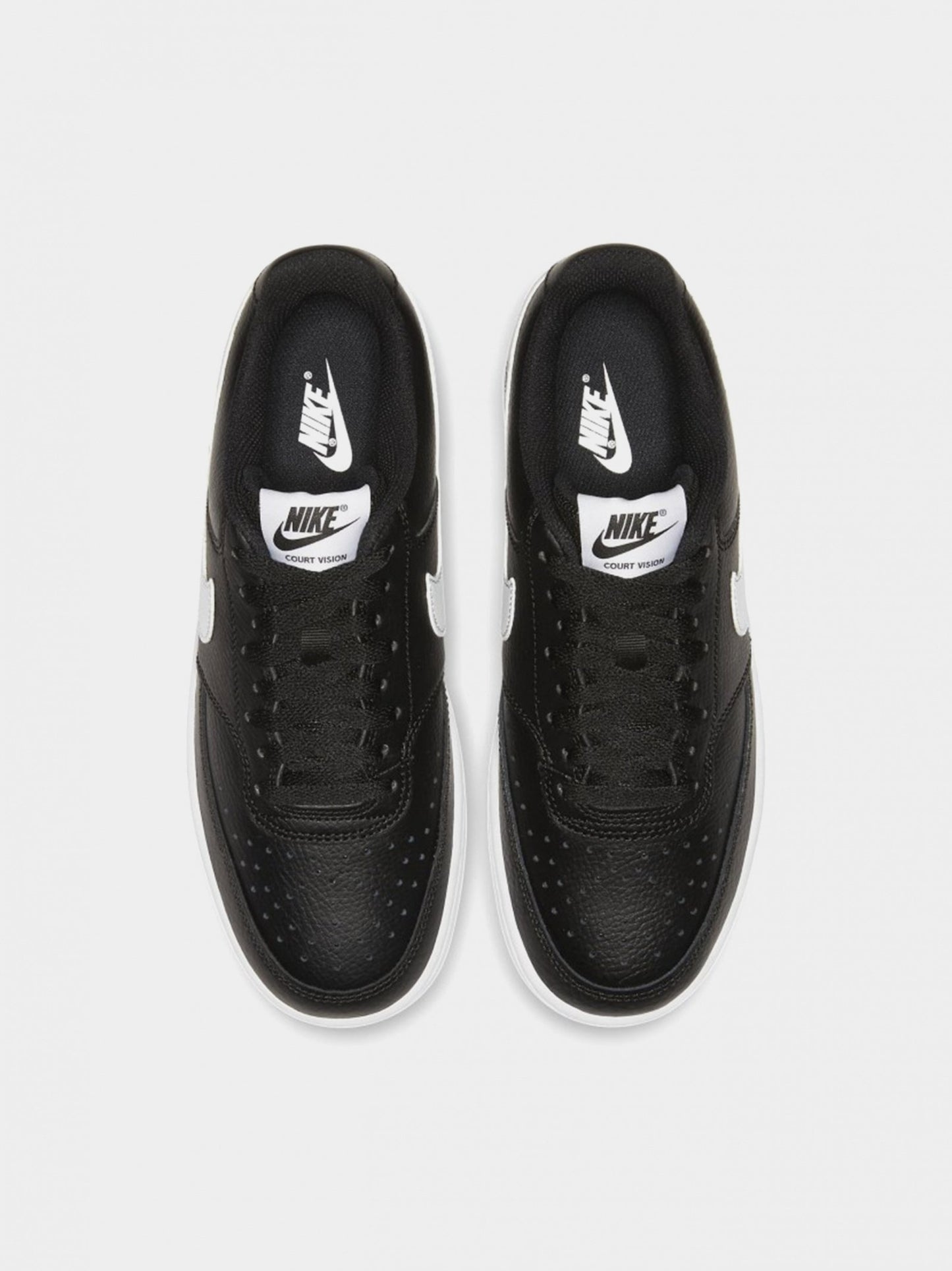 Nike Women's Court Vision Low Shoes - Black / White