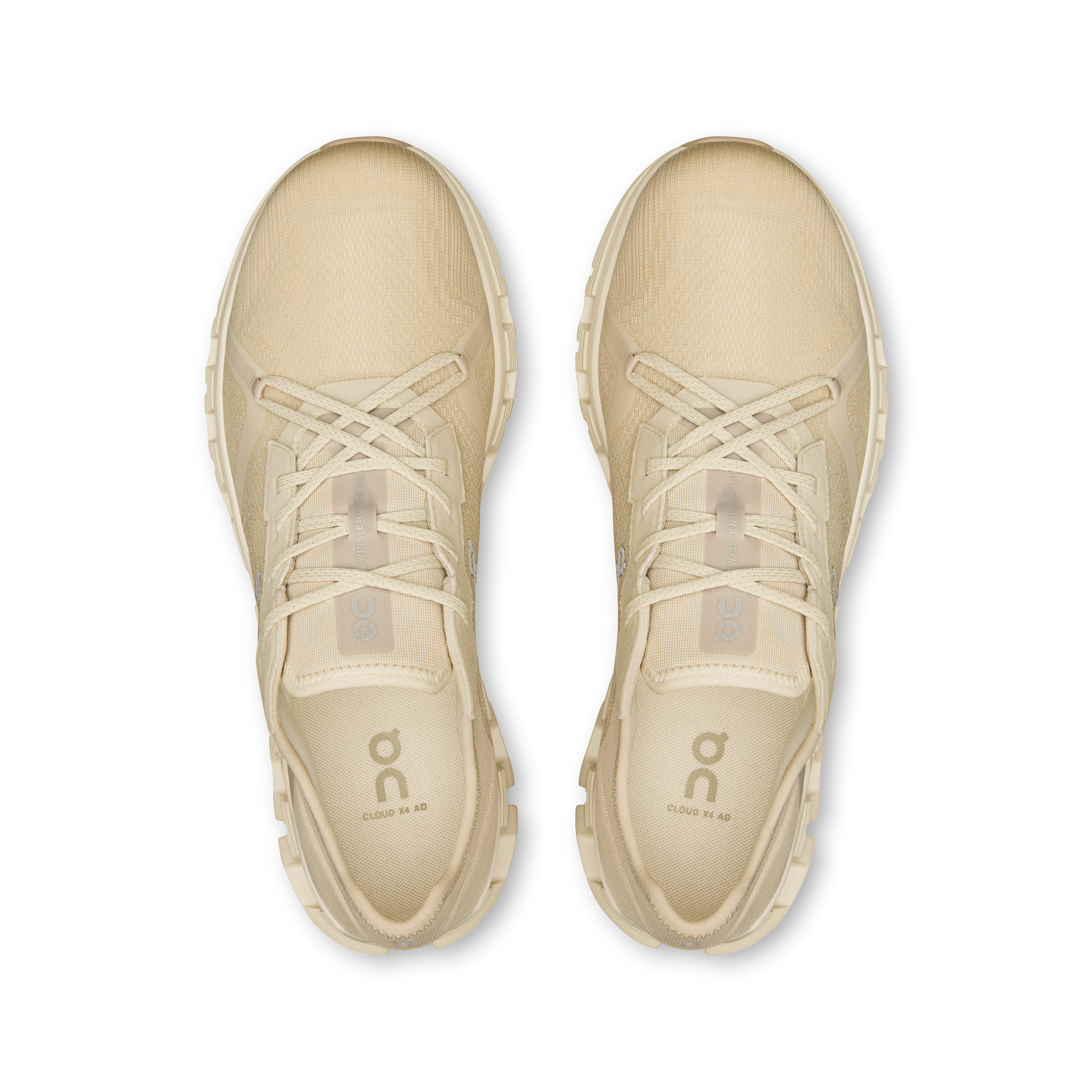 On Running Men's Cloud X 4 Ad Shoes - Pelican / Ghost - Shopsportive