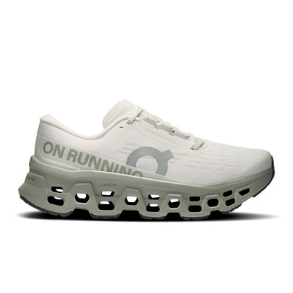 On Running Women's Cloudmonster 3 Shoes - Ivory / Tin - Shopsportive