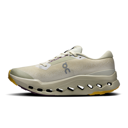 On Running Women's Cloudsurfer Trail 2 Waterproof Shoes - Ghost / Chalk - Shopsportive