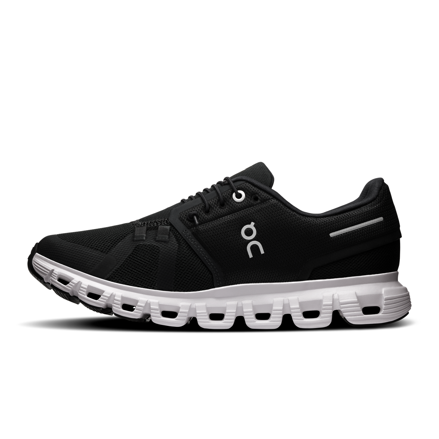 On Running Women's Cloud 6 Wide Shoes - Black / White - Shopsportive