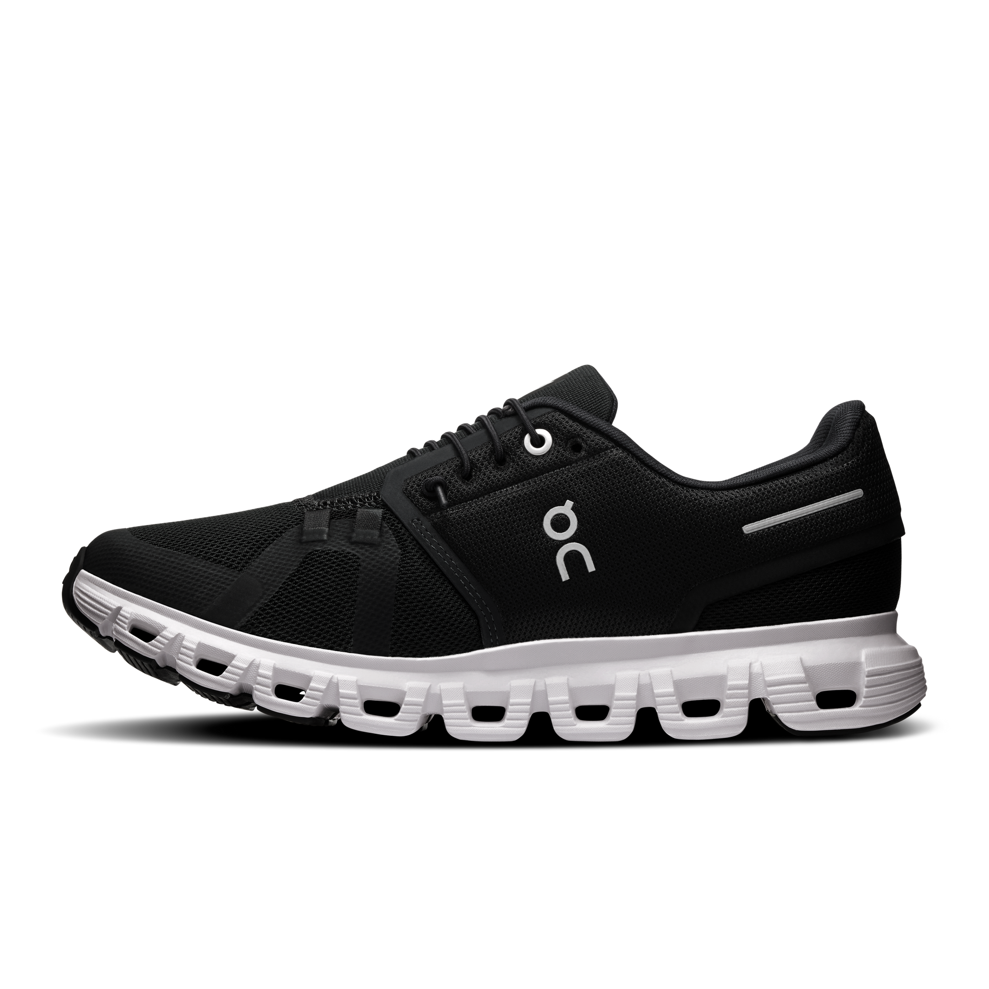On Running Women's Cloud 6 Wide Shoes - Black / White - Shopsportive