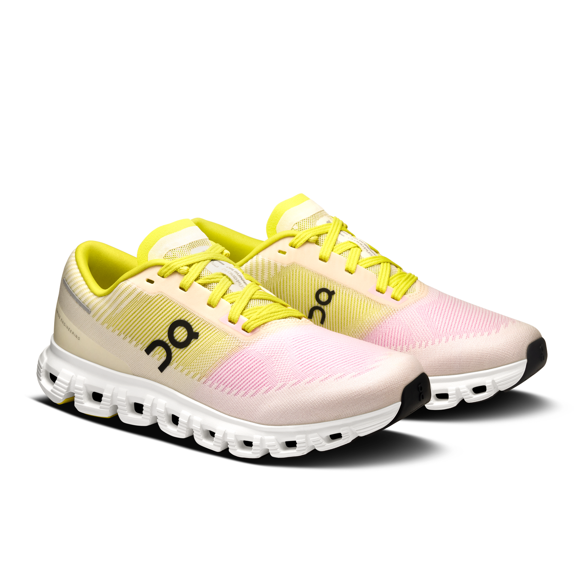 On Running Women's Cloud 6 Push Shoes - Petal / Lime - Shopsportive