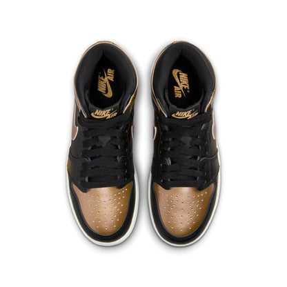 Nike Kids' Air Jordan 1 Retro High OG Shoes - Black / Metallic Gold - Shopsportive