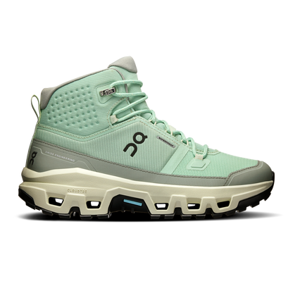 On Running Women's Cloudrock Mid Waterproof Shoes - Glacier / Alloy - Shopsportive