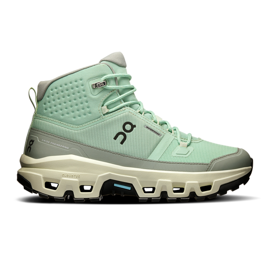 On Running Women's Cloudrock Mid Waterproof Shoes - Glacier / Alloy - Shopsportive