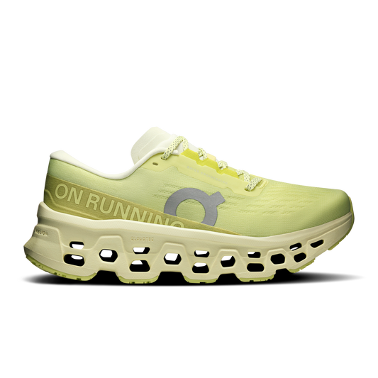 On Running Women's Cloudmonster 3 Wide Shoes - Limelight / Seedling - Shopsportive