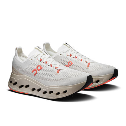 On Running Women's Cloudsurfer Max Shoes - Ivory / Salmon - Shopsportive