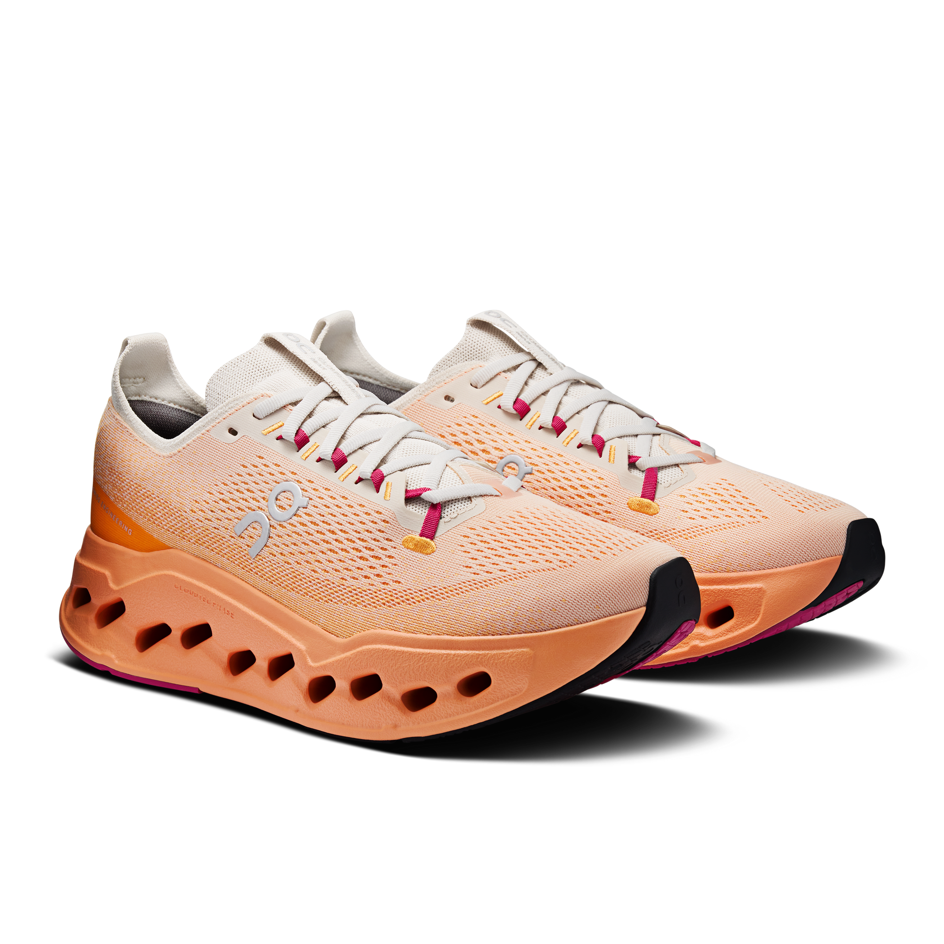On Running Men's Cloudsurfer Max Shoes - Pearl / Tangerine - Shopsportive