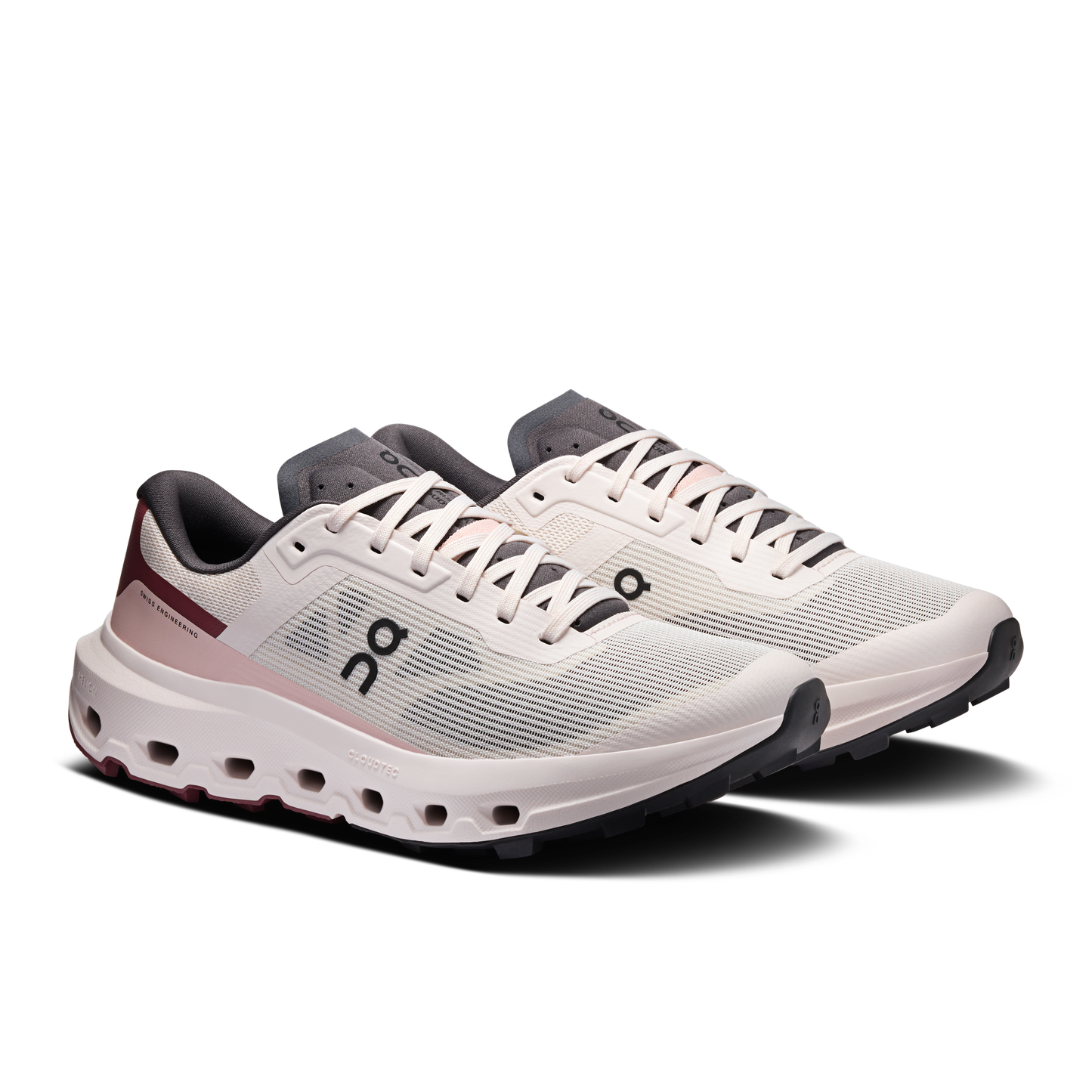 On Running Women's Cloudvista 3 Shoes - Oyster / Barberry - Shopsportive